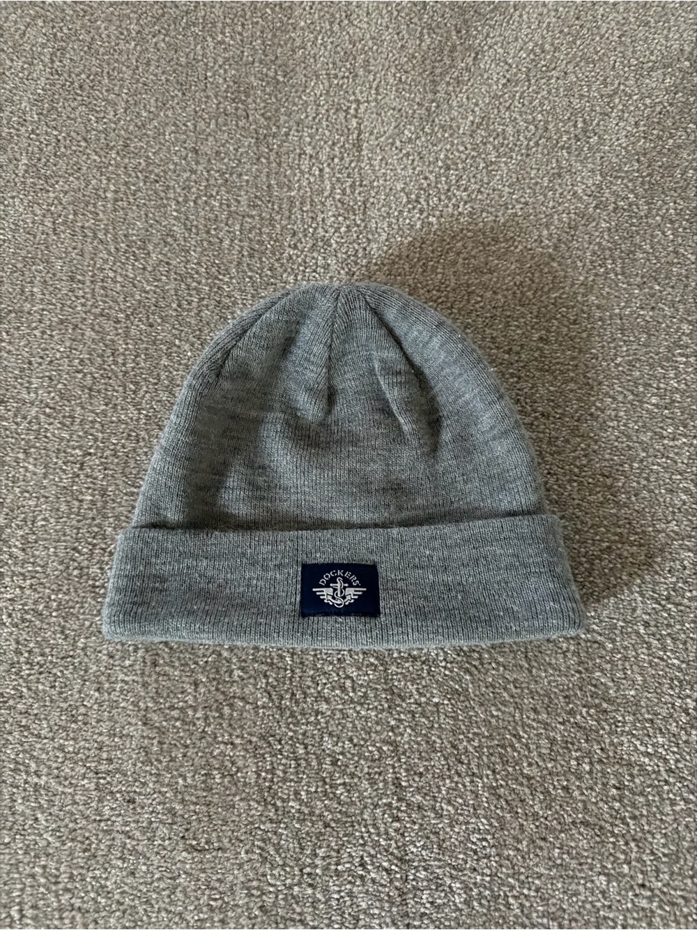 Dockers Heather Gray Ribbed Cuff Beanie